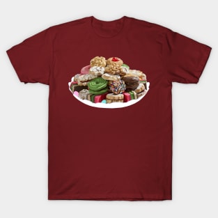 Italian Assorted Colorful Cookie Platter Tray T-Shirt